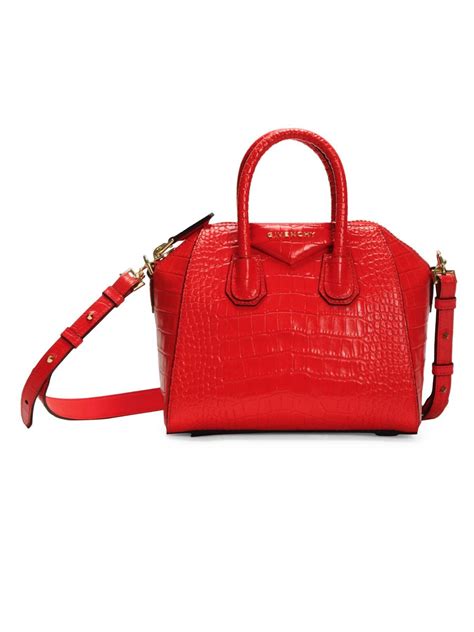 givenchy mini antigona bag organizer|Givenchy mini antigona bag croc.